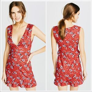 Nightwalker Elsa Mini Dress Floral Peplum small